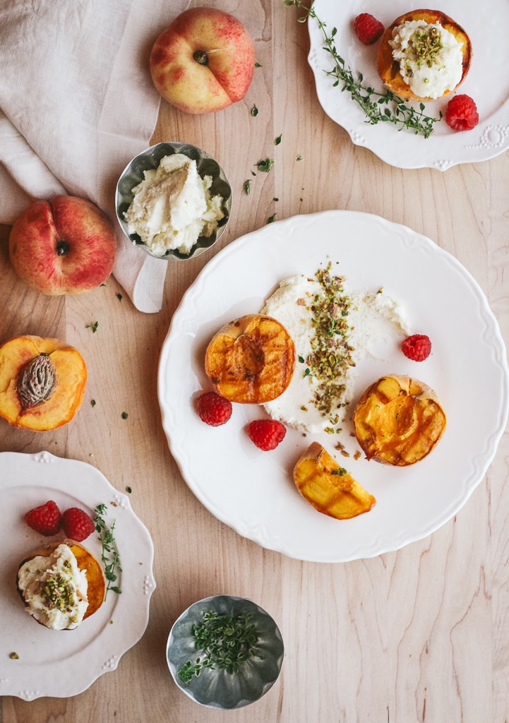 Grilled Peaches with Vanilla Bean Mascarpone The House Magazine